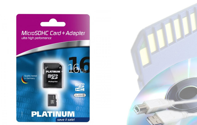 Micro-SD Card 16GB SDHC inklusive Adapter