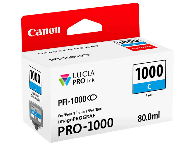 Original Canon 0547C001 / PFI1000C Tintenpatrone cyan